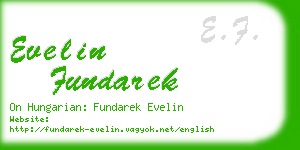 evelin fundarek business card